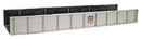 Atlas ATL899 Code 100 Plate Girder Bridge -- Union Pacific (silver w/red, white, blue Logo), HO Scale