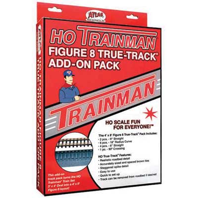 Atlas ATL29 Figure-8 Track Expansion Set - True-Track(R) -- 4 x 3' 1.2 x .9m Set-Up Size, HO Scale