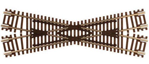 Atlas ATL2041 Code 55 Track w/Nickel-Silver Rail & Brown Ties -- 22.5-Degree Crossing, N Scale