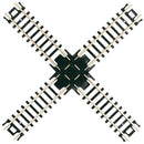 Atlas ATL2569 Crossings w/Black Ties -- 90 Degrees, N Scale