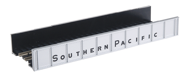 Atlas ATL2560 Decorated Code 80 Plate-Girder Bridge -- Southern Pacific (silver, black), N Scale