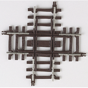 Atlas O 151-7080 Code 148 Solid Nickel Silver 2-Rail -- 90-Degree Crossing, O Scale