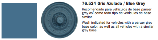 Vallejo Acrylic Paints 76524 Blue Grey Wash 35ml