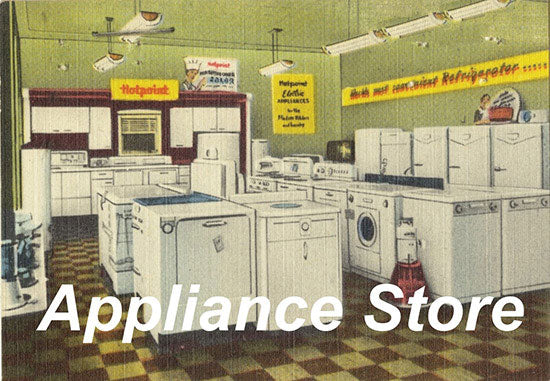 City Classics 1414 Appliance Store Picture Window Photo Interior, HO Scale