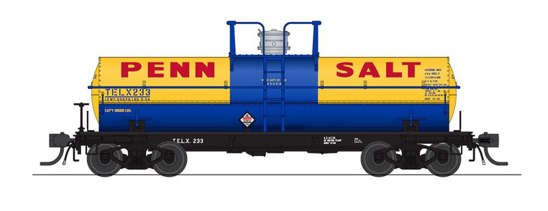 BLI 7668 6000 Gallon Tank, Late 1950's Variety 2-pack C, HO (UTLX, Penn Salt)