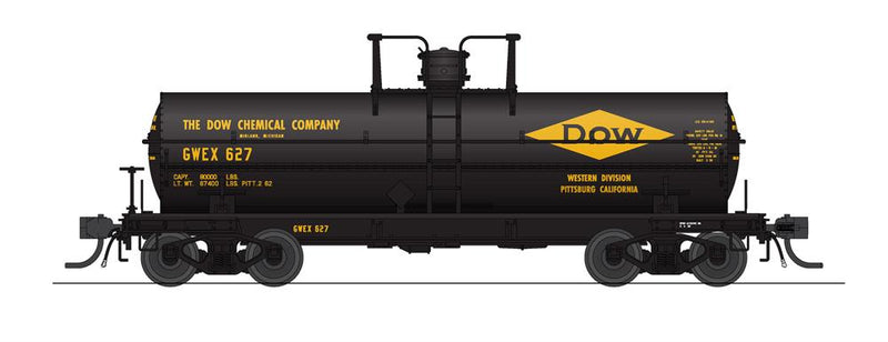 BLI 7671 6000 Gallon Tank, 1960's Variety 2-pack C, HO (Dow Chemical, Virginia Chemical)