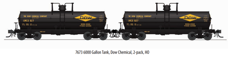 BLI 7673 6000 Gallon Tank, Dow Chemical, 2-pack, HO