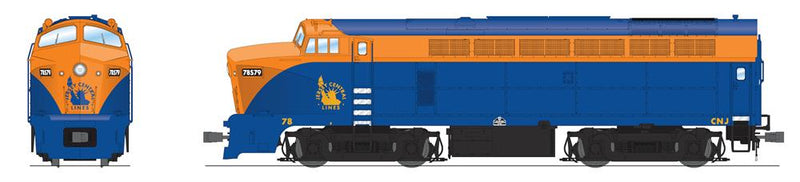 BLI 7701 RF-16 Sharknose A, CNJ 79, Blue & Orange, Paragon4 Sound/DC/DCC, HO (Fantasy Paint Scheme)