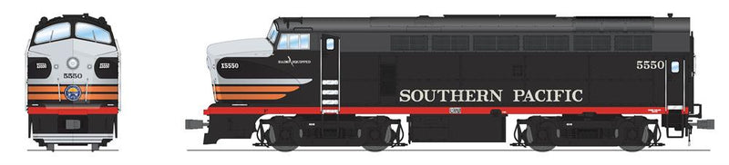 BLI 7709 RF-16 Sharknose A, SP 5551, Black Widow Scheme, Paragon4 Sound/DC/DCC, HO (Fantasy Paint Scheme)