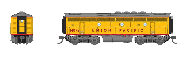 BLI 7741 EMD F3B, UP 1406B, Yellow & Gray, Paragon4 Sound/DC/DCC, N