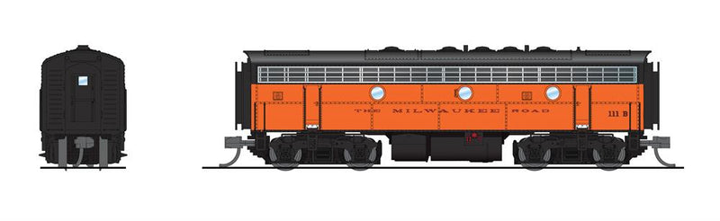 BLI 7773 EMD F7B, MILW 114B, Orange & Black, Paragon4 Sound/DC/DCC, N