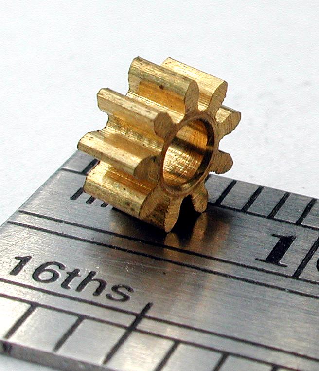 Northwest Short Line 77609-6 KMT Brass Tower Gears -- 9T, All Scales