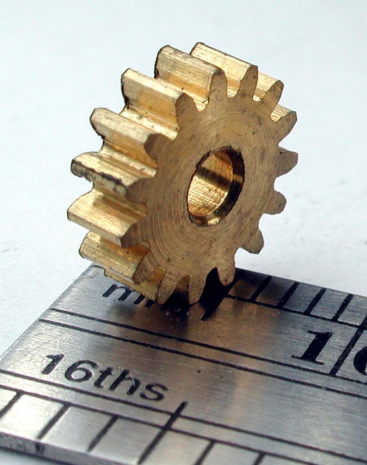 Northwest Short Line 77616-6 KMT Brass Tower Gears -- 16T, All Scales