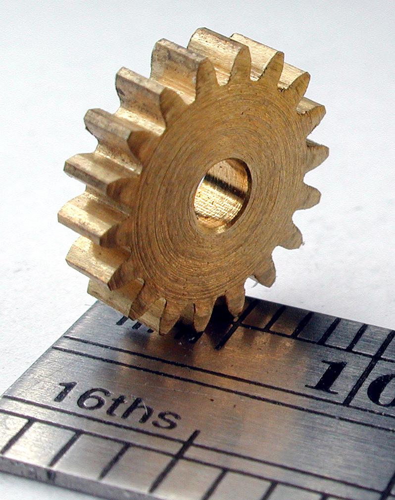 Northwest Short Line 77618-6 KMT Brass Tower Gears -- 18T, All Scales