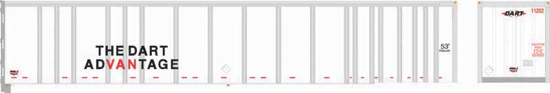 PREORDER Bowser 43289 HO 53' Platewall Highway Trailer - Assembled -- DART