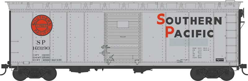 PREORDER Bowser 43173 HO 40' Single-Door Boxcar - Ready to Run -- Southern Pacific