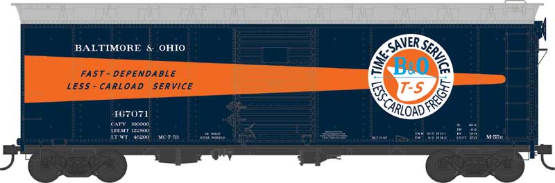 PREORDER Bowser 43146 HO 40' Single-Door Boxcar - Ready to Run -- Baltimore & Ohio