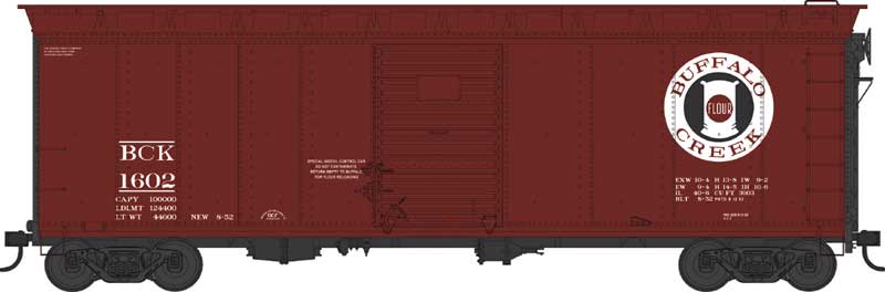 PREORDER Bowser 43148 HO 40' Single-Door Boxcar - Ready to Run -- Buffalo Creek