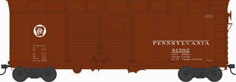 Bowser 43337 HO X31F Double-Door Turtle-Roof Boxcar - Ready to Run -- Pennsylvania Railroad