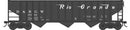 PREORDER Bowser 43461 HO 70-Ton 14-Panel 3-Bay Hopper - Ready to Run -- Denver & Rio Grande Western