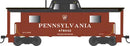 PREORDER Bowser 43420 HO PRR Class N8 Steel Center-Cupola Cabin Car (Caboose) - Ready to Run -- Pennsylvania Railroad