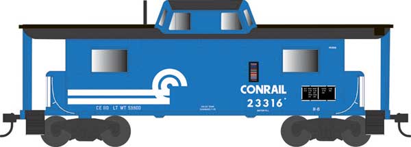 PREORDER Bowser 43406 HO PRR Class N8 Steel Center-Cupola Cabin Car (Caboose) - Ready to Run -- Conrail