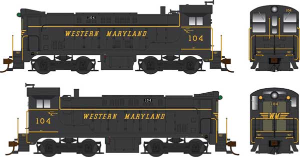 PREORDER Bowser 25514 HO Baldwin VO660 - Standard DC -- Western Maryland