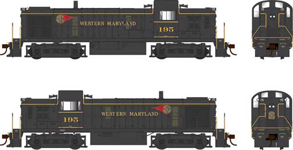 PREORDER Bowser 25233 HO Alco RS3 Phase 3 - Standard DC -- Western Maryland