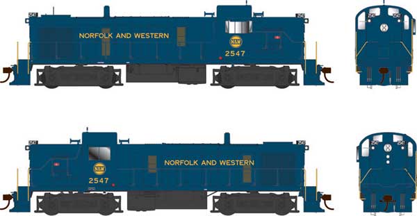 PREORDER Bowser 25220 HO Alco RS3 Phase 3 - Standard DC -- Norfolk & Western