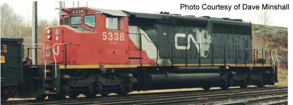 PREORDER Bowser 25387 HO GMD SD40-2W - Standard DC -- Canadian National