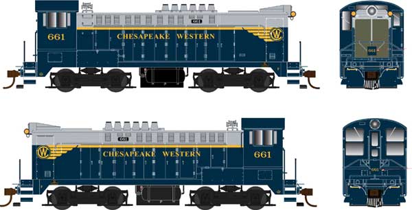 PREORDER Bowser 25465 HO Baldwin DS 4-4-660 - Standard DC -- Chesapeake Western