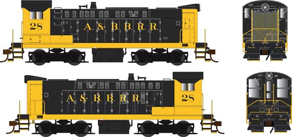 PREORDER Bowser 25472 HO Baldwin S12 - LokSound 5 and DCC -- Akron & Barberton Belt