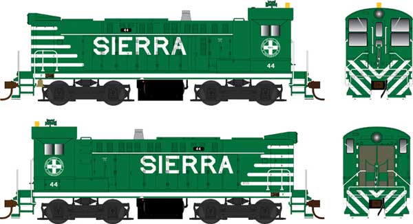 PREORDER Bowser 25485 HO Baldwin S12 - Standard DC -- Sierra Railroad