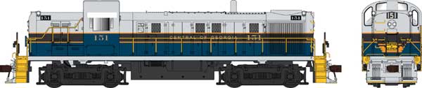 PREORDER Bowser 25412 HO Alco RS3 Phase 2 - Standard DC -- Central of Georgia