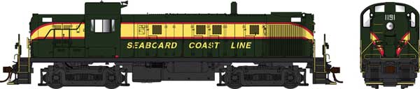 PREORDER Bowser 25433 HO Alco RS3 Phase 2 - Standard DC -- Seaboard Coast Line