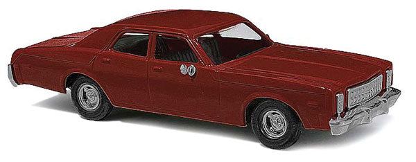 Busch Gmbh & Co Kg 89121 1976 Plymouth Fury Sedan - Assembled -- Maroon, HO Scale