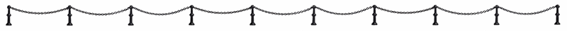 Busch Gmbh & Co Kg 1023 Real Metal Chain Fence w/Stanchions -- 5/8 x 11-13/16"  1.6 x 30cm, HO Scale