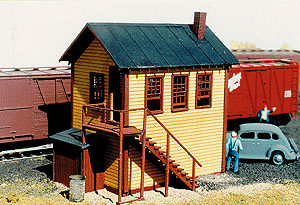 American Model Builders 485 Yard Office -- 5-1/2 x 4 x 5-1/2" 14 x 10.2 x 14cm, O Scale