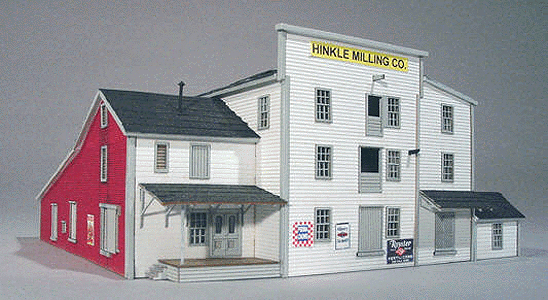 American Model Builders 653 Hinkle Mill Laser-Cut Kit -- 7 x 10" 17.8 x 25.4cm, N Scale