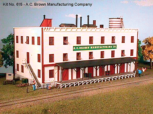 American Model Builders 615 A.C. Brown Manufacturing Company -- 6-1/4 x 3-1/2 x 3-1/2" 15.6 x 8.7 x 8.7cm, N Scale