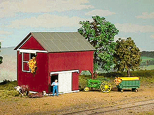 American Model Builders 794 The Loft Barn - LASERkit(R) Xpress -- Kit - 3 x 2-1/2 x 3-1/4" 7.5 x 6.2 x 8.1cm, HO Scale