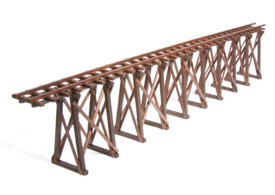 American Model Builders 165 Mine Trestle (Laser-Cut Wood Kit) -- Makes 12" of Trestle for Kit