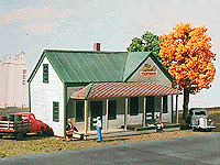 American Model Builders 123 Corydon General Store/Post Office - LASERkit(R) -- Kit - 5 x 3-1/4 x 3" 12.5 x 8.6 x 7.5cm, HO Scale