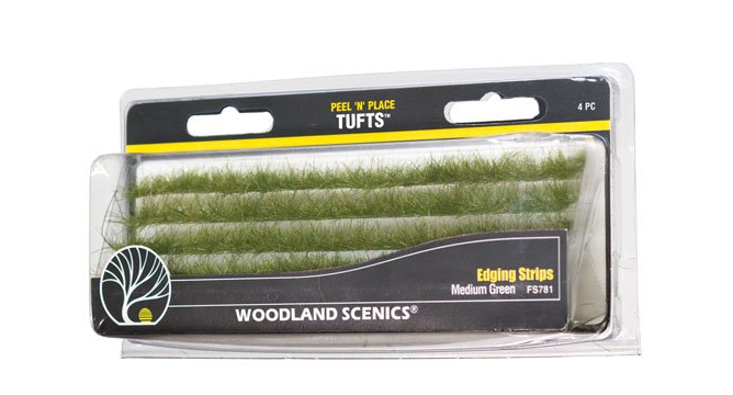 Woodland Scenics FS781 Medium Green Edging Strips