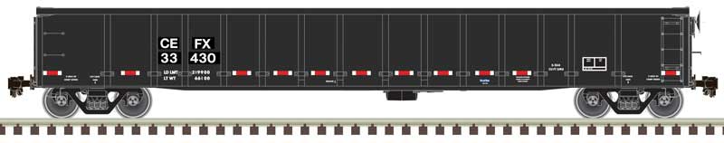 Atlas 20005117 Thrall 2743 Gondola - Ready to Run - Master(R) -- CIT Group - Capital Finance CEFX 33472 (Ex-CP, black, white, red), HO Scale