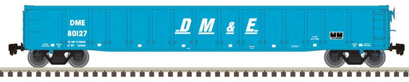 Atlas 20005121 Thrall 2743 Gondola - Ready to Run - Master(R) -- Dakota, Minnesota & Eastern 80133 (blue, white), HO Scale