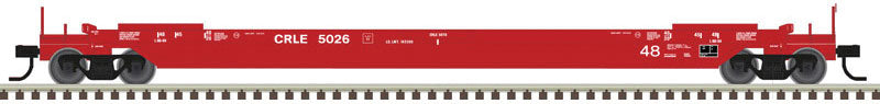 Atlas 20006003 Gunderson 48' All-Purpose Well Car - Ready to Run -- Coe Rail Leasing CRLE 5050 (red, white), HO Scale