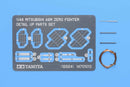 Tamiya 12624 MITSUBISHI A6M ZERO Fighter Detail Up Parts Set, 1:48 Scale