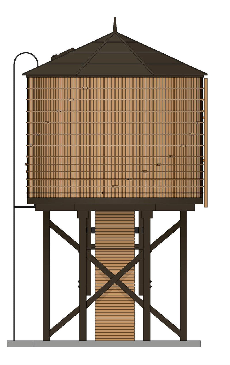 BLI 7911 Operating Water Tower w/ Sound, Non-weathered Brown, Unlettered, HO
