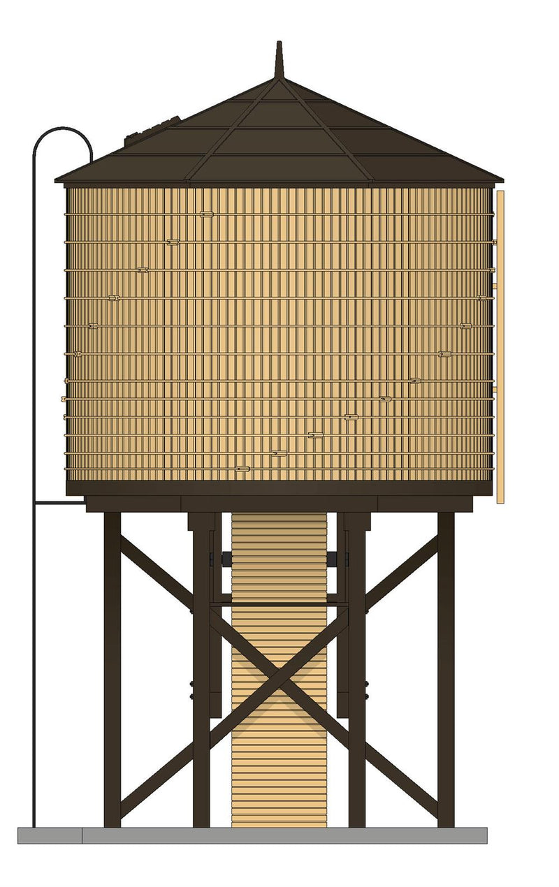 BLI 7912 Operating Water Tower w/ Sound, Weathered Yellow, Unlettered, HO